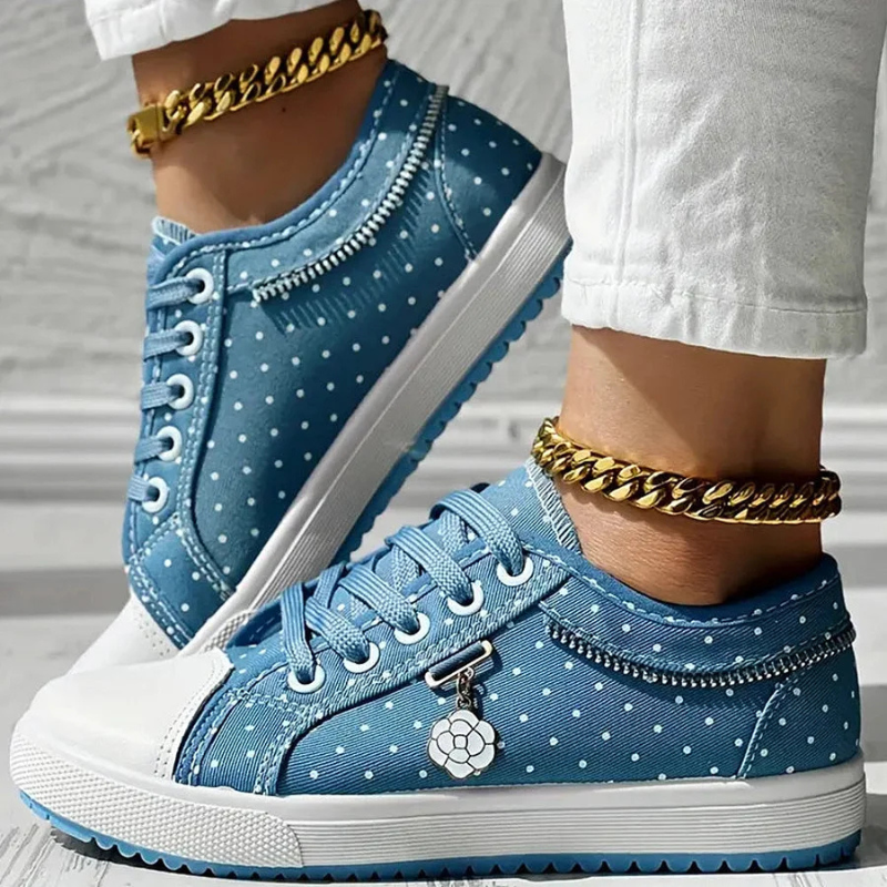 Sneakersy Kalina™ – eleganckie damskie sneakersy z kwiatowym detalem
