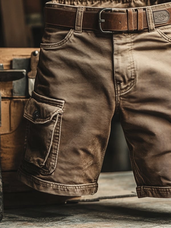Spodenki Filip™ – szorty cargo w stylu vintage z wieloma kieszeniami