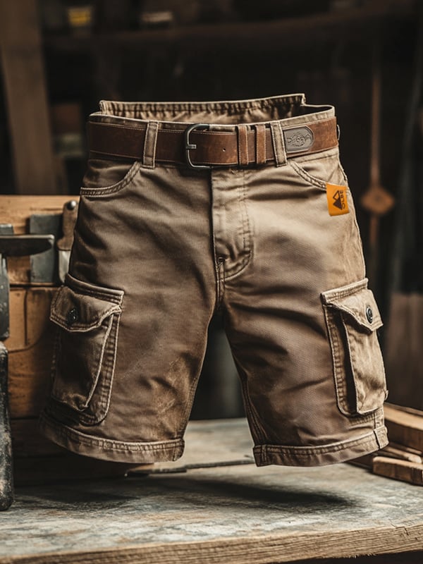 Spodenki Filip™ – szorty cargo w stylu vintage z wieloma kieszeniami